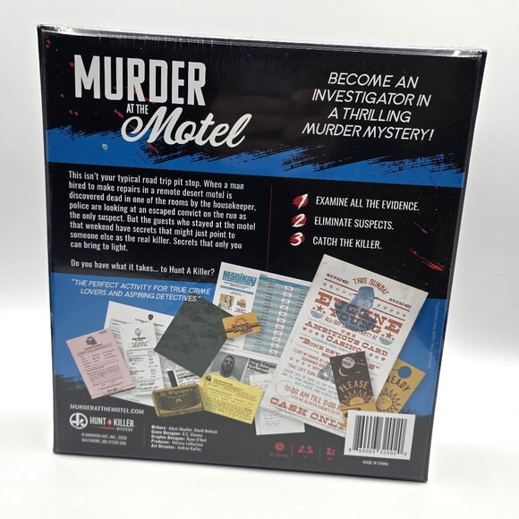 Murder At The Motel Hunt A Killer Mystery Board Game Immersive NEW Sealed - Picture 2 of 8